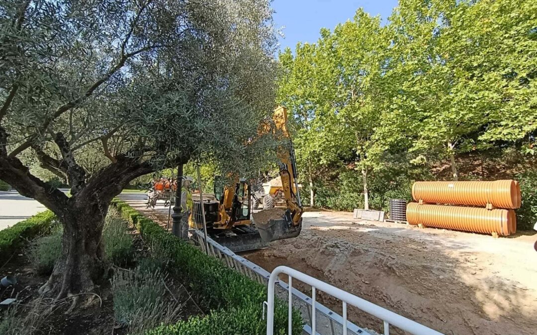 Obras de mejora de la red de saneamiento. Plan Sanea. Madrid.