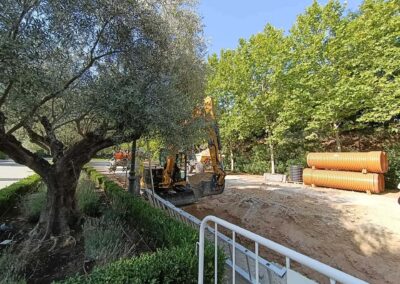 Obras de mejora de la red de saneamiento. Plan Sanea. Madrid.